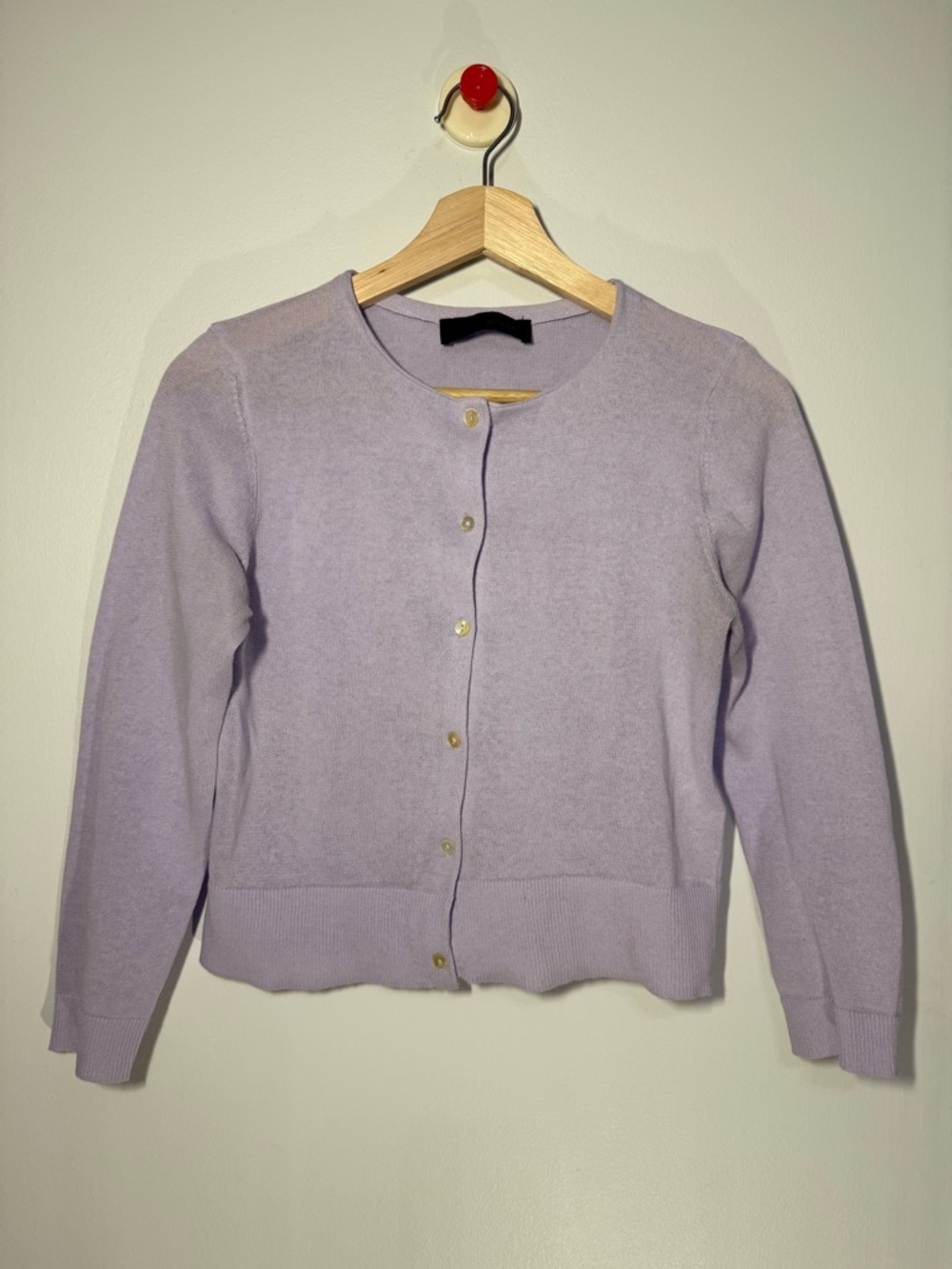 Zara Lavender Button-Up Cardigan Sweater size S - Picture 4 of 8